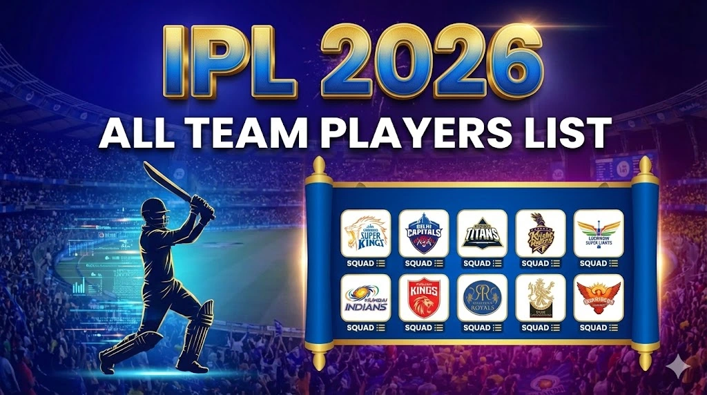 IPL 2026 All Team Players List