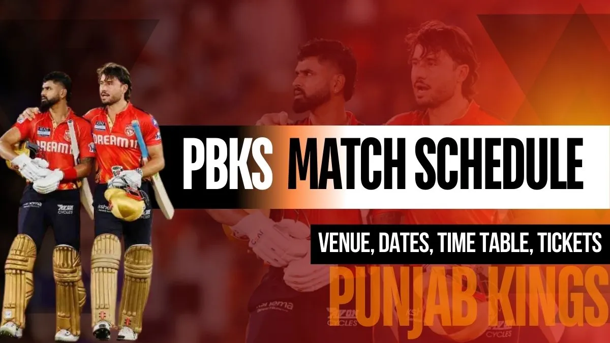 PBKS IPL Match Schedule 2026